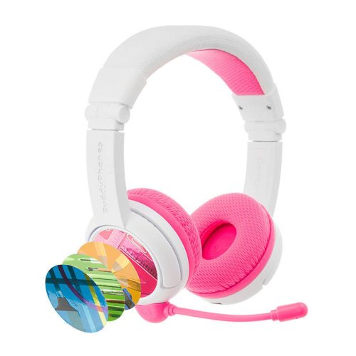 Wireless headphones for kids BuddyPhones School+ (Pink)