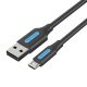 Cable USB 2.0 to Micro USB Vention COLBF 2A 1m (black)