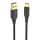 Cable USB 2.0 to USB-C Vention CTFBF LED 3A 1m (black)