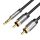 Cable Audio 2xRCA to 3.5mm Vention BCFBF 1m (black)