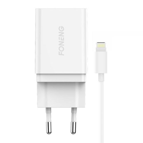 Fast charger Foneng K300 1x USB 3A + USB Lightning cable