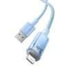 Baseus Explorer Series USB / Lightning gyorstöltő kábel 1m, 2,4A (kék)