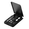 Multi-functional box for phones Budi 515C, 6 types cables (black)