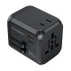 Choetech PD5008 travel charger, 3xUSB-A, 2xUSB-C, GaN, 35W, US/EU/UK/AU (black)