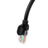 Baseus Ethernet CAT5 hálózati kábel, 0,5m (fekete)