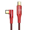 Cable USB-C to USB-C Mcdodo CA-8321 100W 90 Degree 1.2m (red)