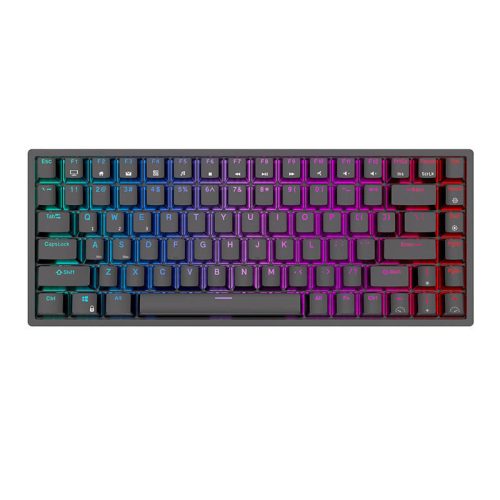 Wireless mechanical keyboard Royal Kludge RK84 RGB, Red switch (black)