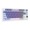 Wireless mechanical keyboard Royal Kludge RKM75 RGB, Silver switch (blue)