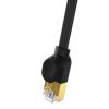 Baseus Cat 7 UTP Ethernet RJ45 lapos kábel, 0,5 m (fekete)