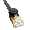 Baseus Cat 7 UTP Ethernet RJ45 lapos kábel, 1,5m (fekete)