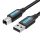 Cable USB 2.0 A to B Vention COQBD 2m (black)