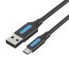 Cable USB 2.0 A to Micro USB Vention COLBI 3A 3m black