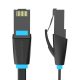 Flat Network Cable UTP CAT6 Vention IBJBG RJ45 Ethernet 1000Mbps 1.5m Black