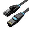 Flat Network Cable UTP CAT6 Vention IBJBI RJ45 Ethernet 1000Mbps 3m Black