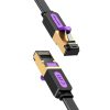 Flat Network Cable UTP CAT7 Vention ICABF RJ45 Ethernet 10Gbps 1m Black