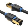 Network Cable CAT8 SFTP Vention IKABD RJ45 Ethernet 40Gbps 0.5m Black