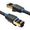 Network Cable CAT8 SSTP Vention IKABG RJ45 Ethernet 40Gbps 1.5m Black