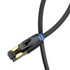 Network Cable CAT8 SSTP Vention IKABG RJ45 Ethernet 40Gbps 1.5m Black