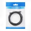 Network Cable UTP CAT6A Vention IBIBG RJ45 Ethernet 10Gbps 1.5m Black Slim Type