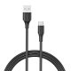 USB 2.0 to USB-C cable Vention CTHBD 3A, 0.5m black