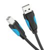 USB 2.0 A to USB-B printer cable Vention VAS-A16-B100 1m Black