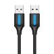 USB 2.0 cable Vention COJBI 2A 3m Black PVC