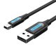 USB 2.0 A to Mini-B cable Vention COMBG 1.5m Black PVC