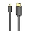 HDMI-D Male to HDMI-A Male 4K HD Cable 1.5m Vention AGIBG (Black)