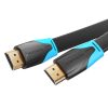 Flat HDMI Cable Vention VAA-B02-L300 3m 4K 60Hz  (Black)