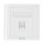 1-Port Keystone Wall Plate 86 Type Vention IFAW0 White