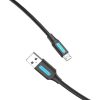 Cable USB 2.0 A to Micro USB Vention COLBC 3A 0,25m black