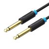 Audio Cable TS 6.35mm Vention BAABF 1m (black)