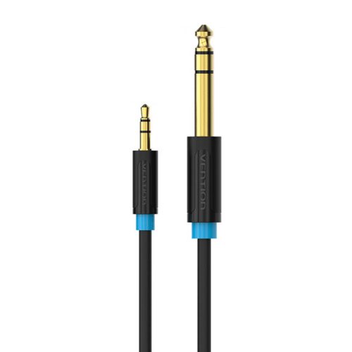 Audio Cable TRS 3.5mm to 6.35mm Vention BABBH 2m, Black