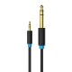 Audio Cable TRS 3.5mm to 6.35mm Vention BABBH 2m, Black