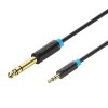 Audio Cable TRS 3.5mm to 6.35mm Vention BABBI 3m, Black