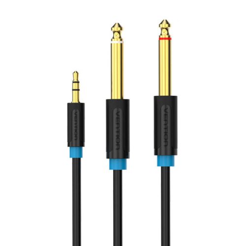 Audio Cable 3.5mm TRS to 2x 6.35mm Vention BACBG 1.5m (black)