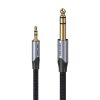 Cable Audio 3.5mm TRS to 6.35mm Vention BAUHF 1m Gray