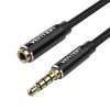 Cable Audio TRRS 3.5mm Male to 3.5mm Female Vention BHCBF 1m Black