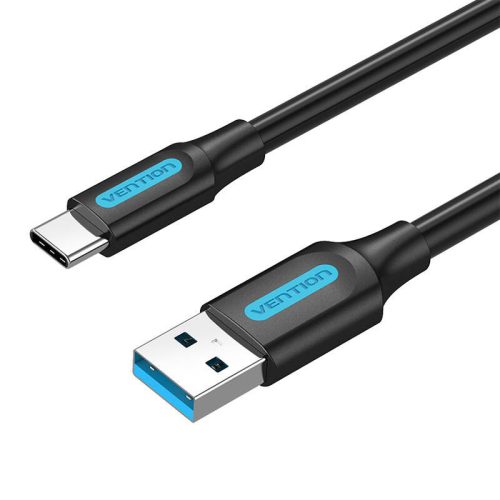 USB 3.0 A to USB-C Cable Vention COZBH 2m Black PVC