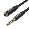 Cable Audio TRRS 3.5mm Male to 3.5mm Female Vention BHCBJ 5m Black