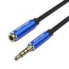 Cable Audio TRRS 3.5mm Male to 3.5mm Female Vention BHCLH 2m Blue