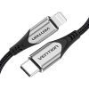 USB-C 2.0 to Lightning Cable Vention TACHH 2m MFi Gray