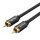 Cable Audio RCA Vention VAB-R09-B100 1m Black Metal