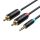 Cable Audio Adapter 3.5mm Male to 2x Male RCA Vention BCLBL 10m Black