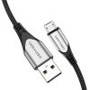 Cable USB 2.0 A to Micro USB Vention COAHC 3A 0,25m gray