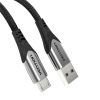 Cable USB 2.0 A to Micro USB Vention COAHC 3A 0,25m gray