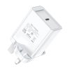 USB-C Wall Charger Vention FADW0-UK 20W UK White