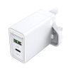 USB-A, USB-C Wall Charger Vention FBBW0-UK 18W/20W UK White