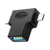 Adapter OTG USB 3.0 to USB-C and Micro USB Vention CDIB0