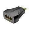 Female HDMI to Male Mini HDMI Adapter Vention AISB0 4K (Black)